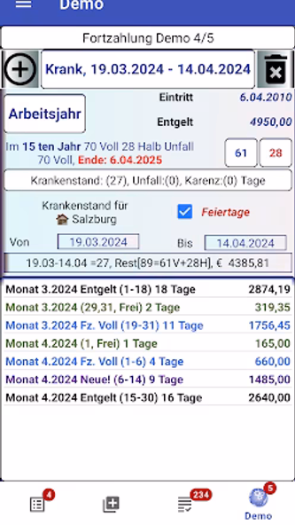 Entgeltfortzahlung Österreich Screenshot 2 - AppWisp.com Entgeltfortzahlung Österreich Screenshot 2 - AppWisp.com