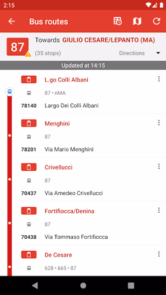 Probus Rome: Live Bus & Routes Screenshot 3 - AppWisp.com Probus Rome: Live Bus & Routes Screenshot 3 - AppWisp.com