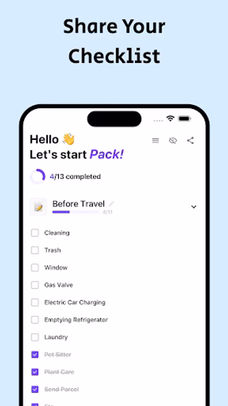 Pack!: Packing Check List Screenshot 4 - AppWisp.com Pack!: Packing Check List Screenshot 4 - AppWisp.com