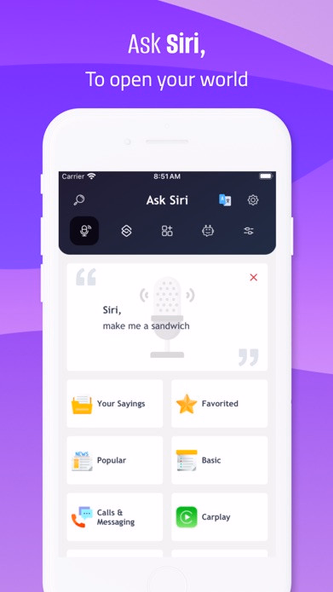 Ask app for Siri for use Screenshot 1 - AppWisp.com Ask app for Siri for use Screenshot 1 - AppWisp.com