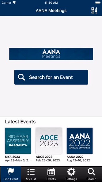 AANA Meetings Screenshot 2 - AppWisp.com AANA Meetings Screenshot 2 - AppWisp.com