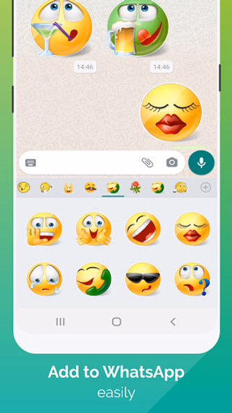 WhatSmiley: Emoji WASticker Screenshot 3 - AppWisp.com WhatSmiley: Emoji WASticker Screenshot 3 - AppWisp.com