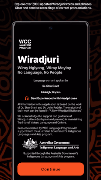 Wiradjuri Dictionary Screenshot 1 - AppWisp.com Wiradjuri Dictionary Screenshot 1 - AppWisp.com