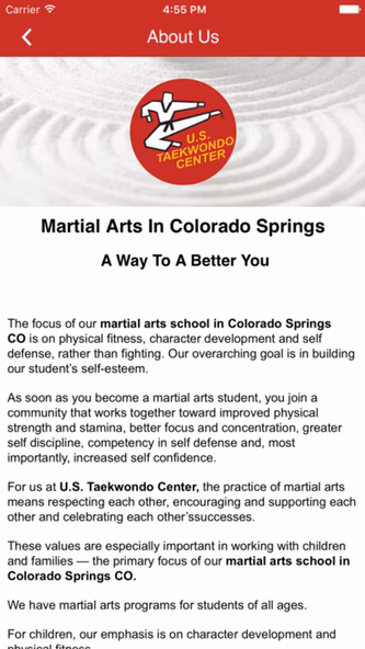 U.S. Taekwondo Center Screenshot 4 - AppWisp.com U.S. Taekwondo Center Screenshot 4 - AppWisp.com
