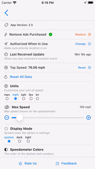 Speedometer - Real Time Screenshot 4 - AppWisp.com Speedometer - Real Time Screenshot 4 - AppWisp.com