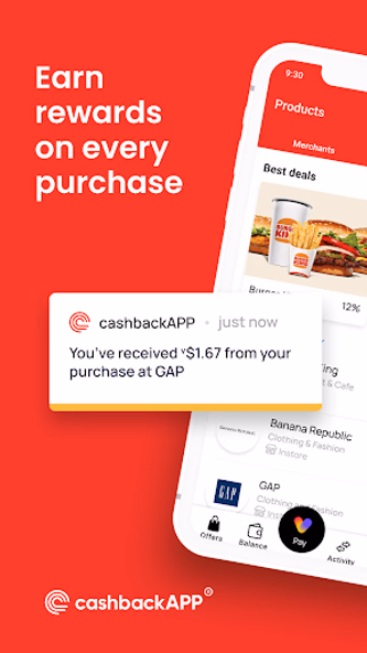 cashbackAPP Screenshot 1 - AppWisp.com cashbackAPP Screenshot 1 - AppWisp.com