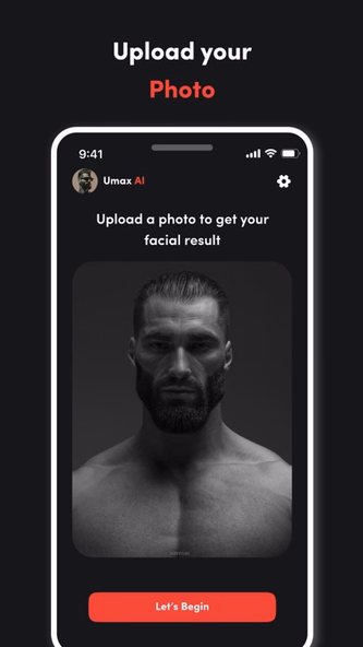 Umax AI: Looksmaxxing & Mewing Screenshot 1 - AppWisp.com Umax AI: Looksmaxxing & Mewing Screenshot 1 - AppWisp.com