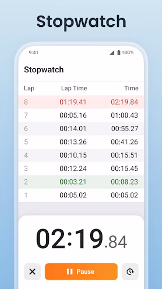 Multi Timer: Timer + Stopwatch Screenshot 3 - AppWisp.com Multi Timer: Timer + Stopwatch Screenshot 3 - AppWisp.com