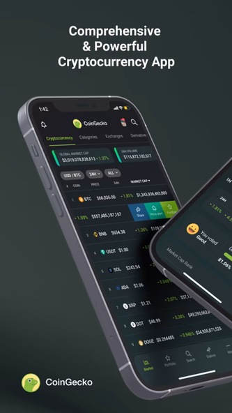 CoinGecko: Crypto Tracker, NFT Screenshot 1 - AppWisp.com CoinGecko: Crypto Tracker, NFT Screenshot 1 - AppWisp.com