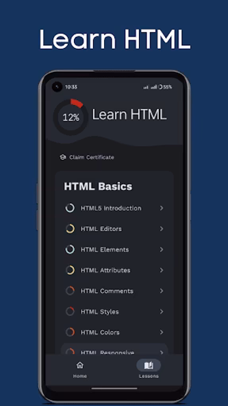 Learn HTML Screenshot 1 - AppWisp.com Learn HTML Screenshot 1 - AppWisp.com