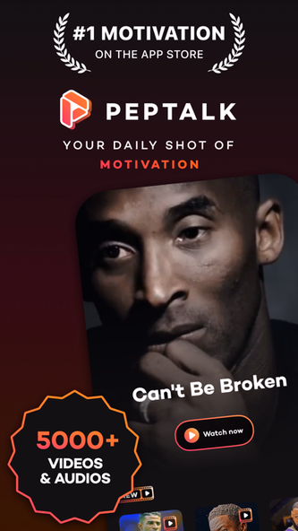 Peptalk: Daily Self Motivation Screenshot 1 - AppWisp.com Peptalk: Daily Self Motivation Screenshot 1 - AppWisp.com