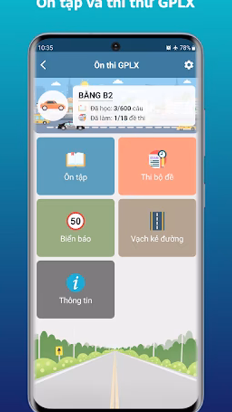 Ôn thi GPLX 600 câu B1, B2, A1 Screenshot 1 - AppWisp.com Ôn thi GPLX 600 câu B1, B2, A1 Screenshot 1 - AppWisp.com