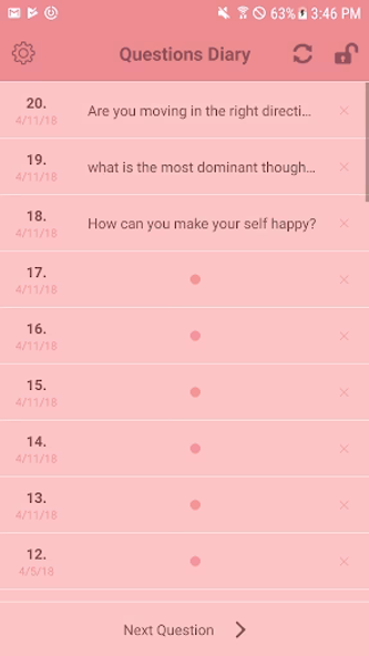Questions Diary Screenshot 3 - AppWisp.com Questions Diary Screenshot 3 - AppWisp.com