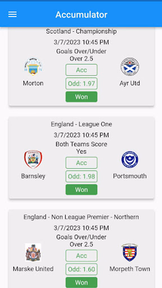 CORRECT SCORE 100% Screenshot 2 - AppWisp.com CORRECT SCORE 100% Screenshot 2 - AppWisp.com