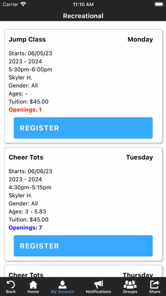 Amped Up Athletics Screenshot 3 - AppWisp.com Amped Up Athletics Screenshot 3 - AppWisp.com