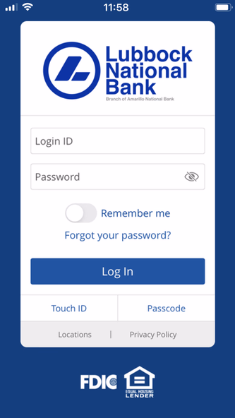 Lubbock National Bank Mobile Screenshot 1 - AppWisp.com Lubbock National Bank Mobile Screenshot 1 - AppWisp.com