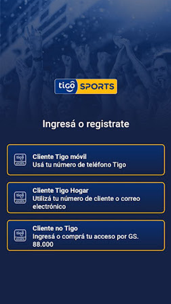 Tigo Sports Paraguay Screenshot 3 - AppWisp.com Tigo Sports Paraguay Screenshot 3 - AppWisp.com