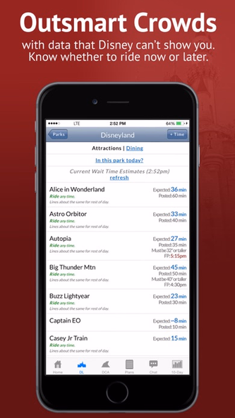 Disneyland Lines (TP) Screenshot 1 - AppWisp.com Disneyland Lines (TP) Screenshot 1 - AppWisp.com