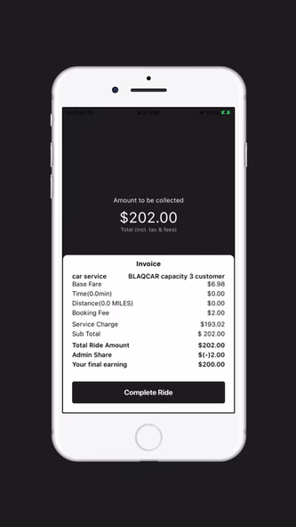 BlaqCarDriver App Screenshot 3 - AppWisp.com BlaqCarDriver App Screenshot 3 - AppWisp.com