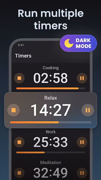 Multi Timer: Timer + Stopwatch Screenshot 4 - AppWisp.com Multi Timer: Timer + Stopwatch Screenshot 4 - AppWisp.com