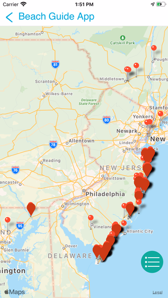 Jersey Shore Beach Guide Screenshot 3 - AppWisp.com Jersey Shore Beach Guide Screenshot 3 - AppWisp.com