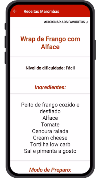 Receitas Marombas Screenshot 4 - AppWisp.com Receitas Marombas Screenshot 4 - AppWisp.com