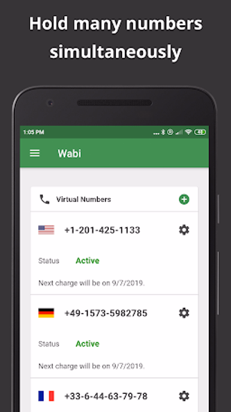Wabi - Virtual Phone Number Screenshot 4 - AppWisp.com Wabi - Virtual Phone Number Screenshot 4 - AppWisp.com