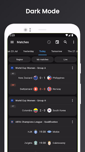 Footba11 - Soccer Live Scores Screenshot 2 - AppWisp.com Footba11 - Soccer Live Scores Screenshot 2 - AppWisp.com