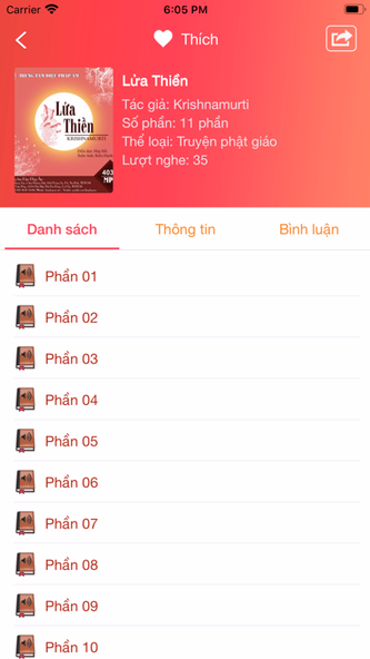 Truyện Audio - Sách nói Screenshot 2 - AppWisp.com Truyện Audio - Sách nói Screenshot 2 - AppWisp.com