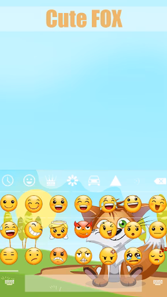 Cute Fox Animated Keyboard Screenshot 4 - AppWisp.com Cute Fox Animated Keyboard Screenshot 4 - AppWisp.com