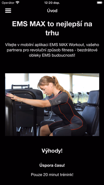 EMS MAX Workout Screenshot 1 - AppWisp.com EMS MAX Workout Screenshot 1 - AppWisp.com
