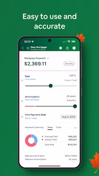 Canadian Mortgage App Screenshot 3 - AppWisp.com Canadian Mortgage App Screenshot 3 - AppWisp.com
