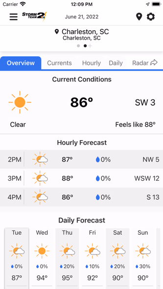 WCBD Weather Screenshot 2 - AppWisp.com WCBD Weather Screenshot 2 - AppWisp.com