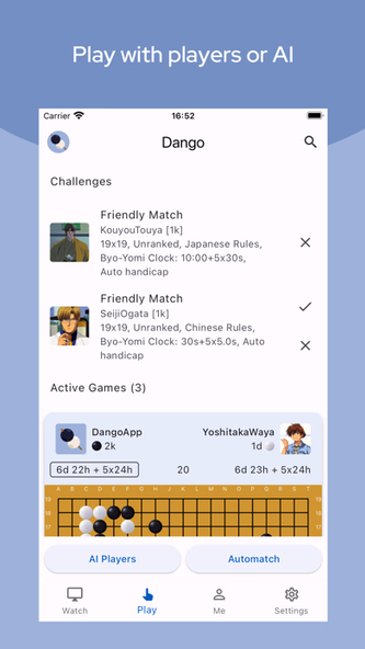 Dango - Play Online Go Game Screenshot 2 - AppWisp.com Dango - Play Online Go Game Screenshot 2 - AppWisp.com