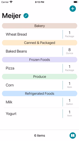 GroceryList. Screenshot 1 - AppWisp.com GroceryList. Screenshot 1 - AppWisp.com