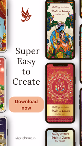 Digital Hindu wedding invite Screenshot 2 - AppWisp.com