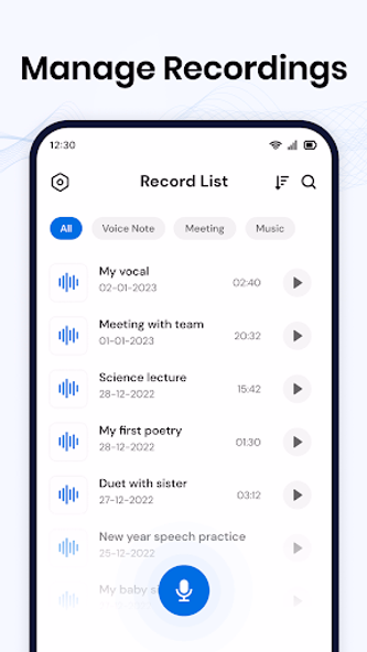 Voice Recorder Pro Screenshot 3 - AppWisp.com Voice Recorder Pro Screenshot 3 - AppWisp.com