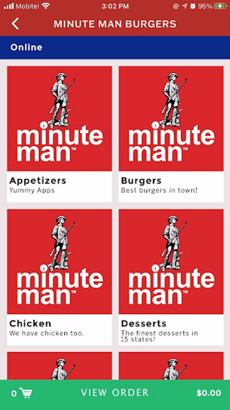 Minute Man Burgers Screenshot 3 - AppWisp.com
