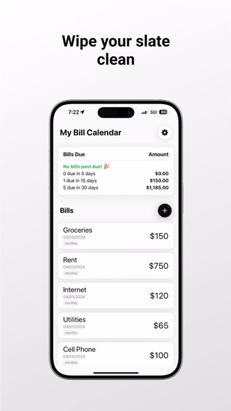 My Bill Calendar Screenshot 1 - AppWisp.com My Bill Calendar Screenshot 1 - AppWisp.com