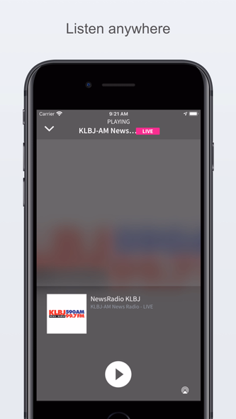 NewsRadio KLBJ Screenshot 2 - AppWisp.com NewsRadio KLBJ Screenshot 2 - AppWisp.com