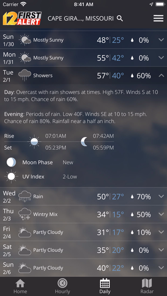 KFVS12 StormTeam Weather Screenshot 1 - AppWisp.com KFVS12 StormTeam Weather Screenshot 1 - AppWisp.com