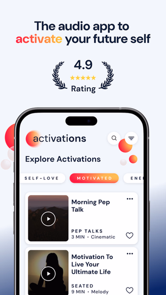 Activations: Daily Motivation Screenshot 1 - AppWisp.com Activations: Daily Motivation Screenshot 1 - AppWisp.com