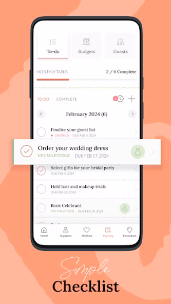 Wedding Planner: Easy Weddings Screenshot 3 - AppWisp.com Wedding Planner: Easy Weddings Screenshot 3 - AppWisp.com