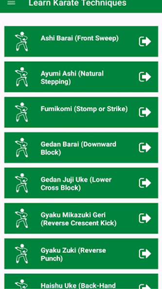 Learn Karate Techniques Screenshot 1 - AppWisp.com Learn Karate Techniques Screenshot 1 - AppWisp.com