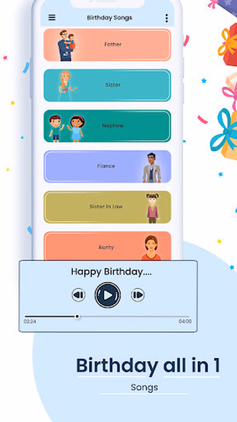 Happy Birthday songs & wishes Screenshot 1 - AppWisp.com Happy Birthday songs & wishes Screenshot 1 - AppWisp.com