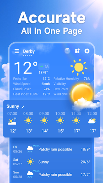 Local Weather Forecast Screenshot 1 - AppWisp.com Local Weather Forecast Screenshot 1 - AppWisp.com