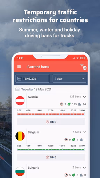 Bans For Trucks - Europe Screenshot 2 - AppWisp.com Bans For Trucks - Europe Screenshot 2 - AppWisp.com