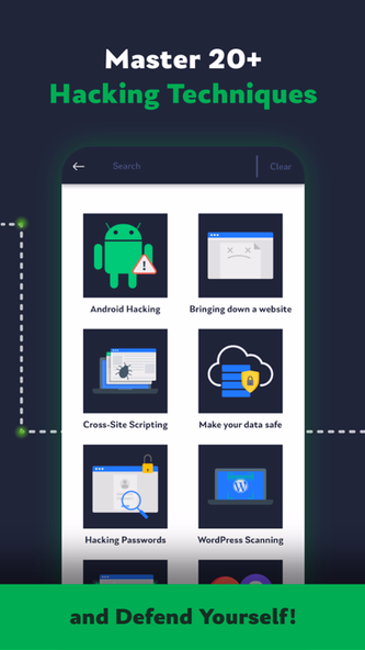 HackerX: Learn Ethical Hacking Screenshot 2 - AppWisp.com HackerX: Learn Ethical Hacking Screenshot 2 - AppWisp.com