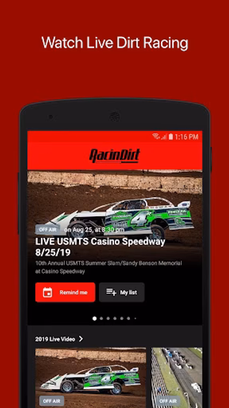 RacinDirt TV Screenshot 2 - AppWisp.com RacinDirt TV Screenshot 2 - AppWisp.com