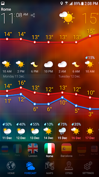 WEATHER NOW Screenshot 2 - AppWisp.com WEATHER NOW Screenshot 2 - AppWisp.com